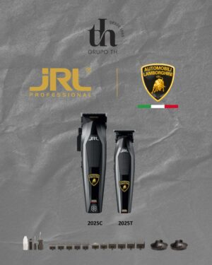 LAMBORGHINI BARBER KIT NEGRO CORTE Y PATILLERA