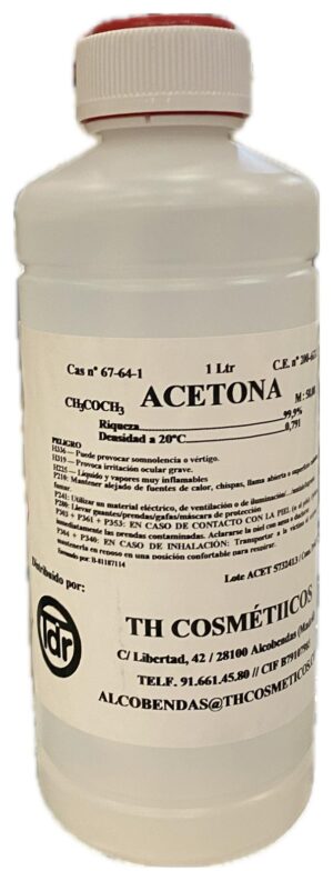 TDR ACETONA PURA Q 1000ML.
