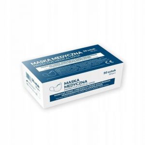 MASCARILLA MEDICA QUIRURGICA. CAJA DE 50 UNIDADES COLOR AZUL.